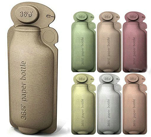 Дизайнеры из Brand Image предложили свой вариант – бутылки под названием «360», на 100% сделанные из бумаги 