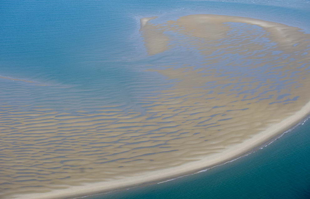Песчаная отмель острова Hayling, Гемпшир, Великобритания. 