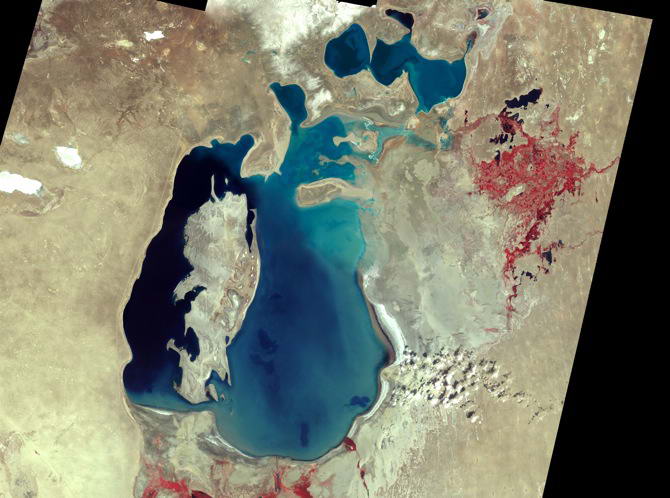 Аральское море в 1999 году