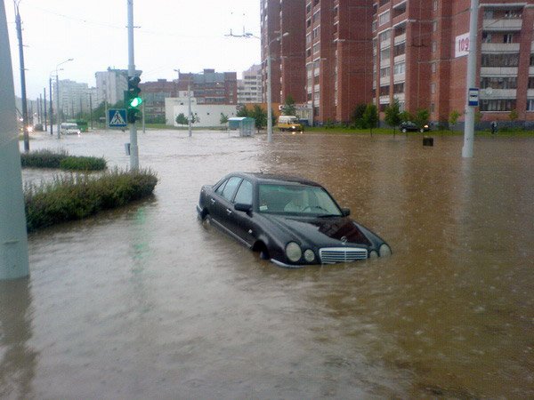 Столицу Беларуси Минск затопило в результате двухдневных ливней.
