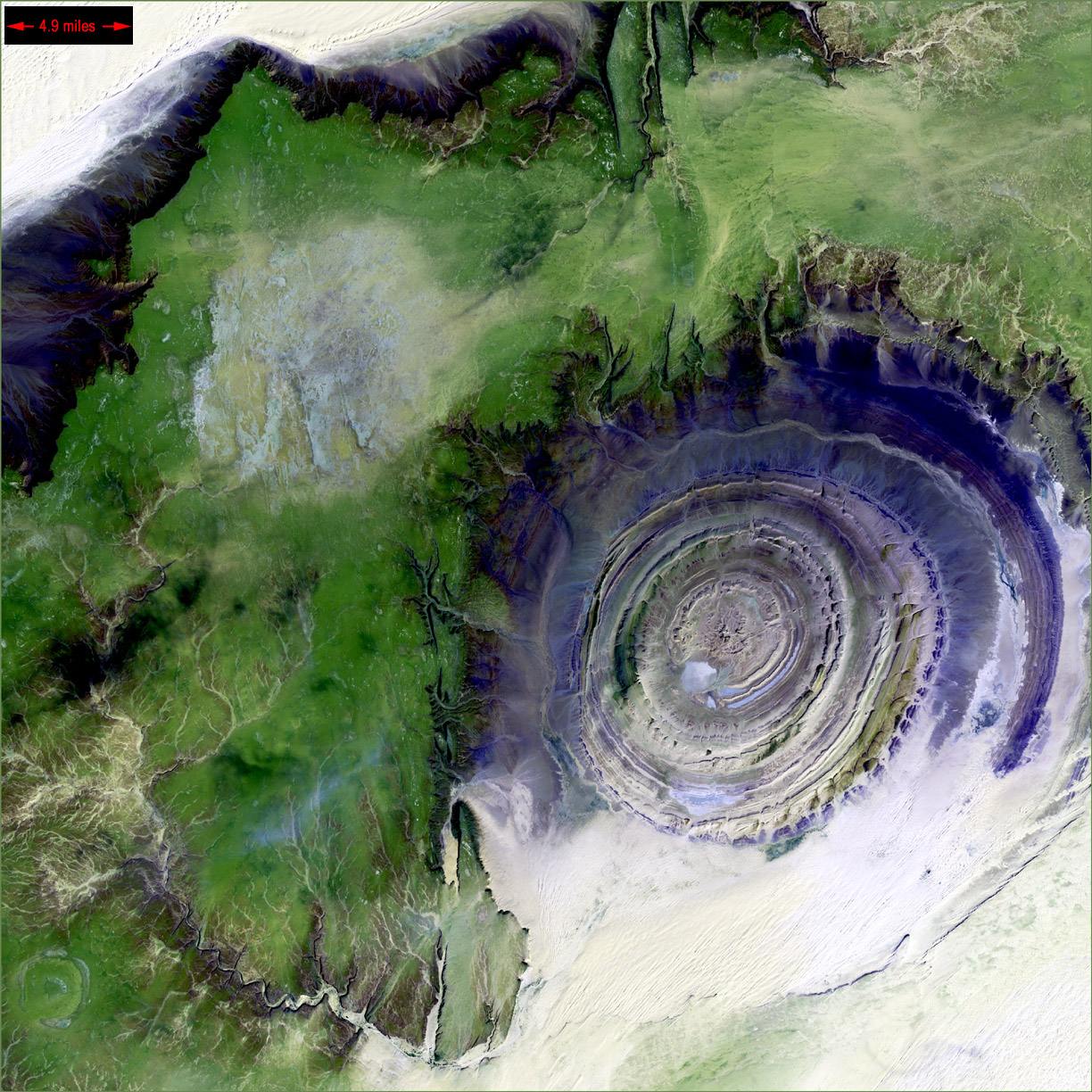 Удивительная структура Richat - Глаз Земли