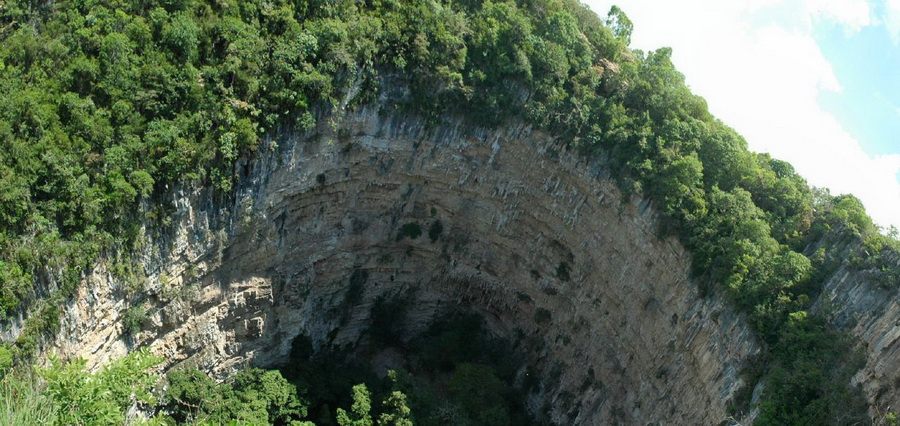 Пещер Ласточек (Sotano de las Golondrinas). Мексика.