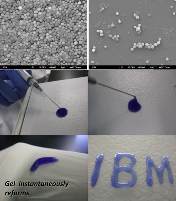 Как видим, гель с удовольствием очищает поверхность от биоплёнок. (Фото IBM.)