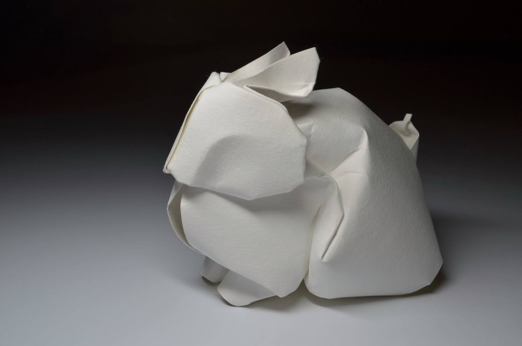 Оригами выплненные в технике влажного складывания
