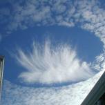Fallstreak hole - необычные облака