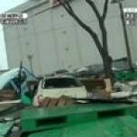 Уникальное видео из тонущей машины во время цунами в японии