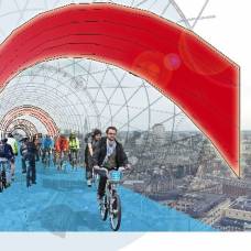 Skycycle -  архитектурная идея велоэстакады в лондоне
