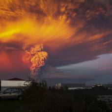 Извержение вулкана кальбуко, чили