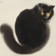 Рисунки котов акварелью от художника эндре пеновак