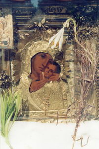 положил к Казанской иконе Божией Матери сухие лилии, и через несколько месяцев они внезапно дали побеги