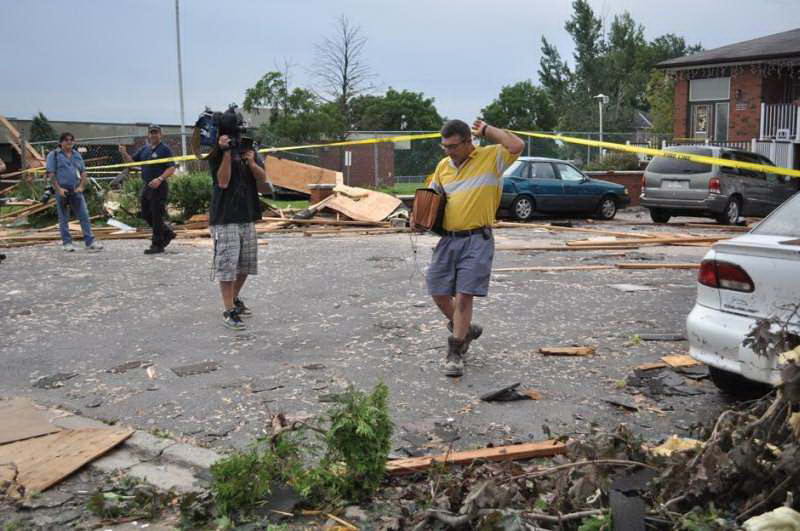 Последствия торнадо в Канаде