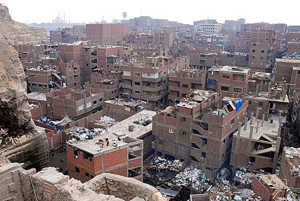 Город Мусорщиков в Каире (Египет)