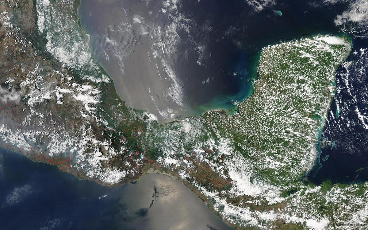 Вид земли из космоса. Фото NASA