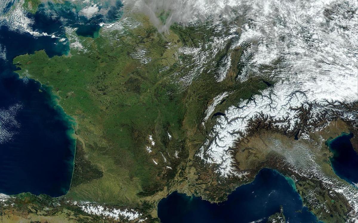 Вид земли из космоса. Фото NASA