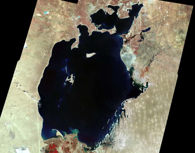 Аральское море в 1973 году