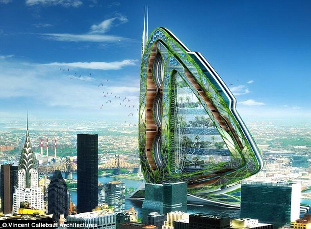 уникальный проект фермы-небоскреба для Нью-Йорка – Dragonfly (”Стрекоза”).