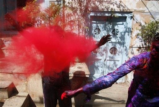 Индия. Фестиваль красок в Нью-Дели