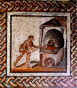 Искусство приготовления разрыхленного хлеба со сброженного теста от древних египтян перешло в Грецию и Рим. 