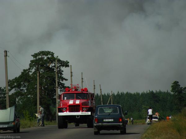 Лесные пожары в Луганской области