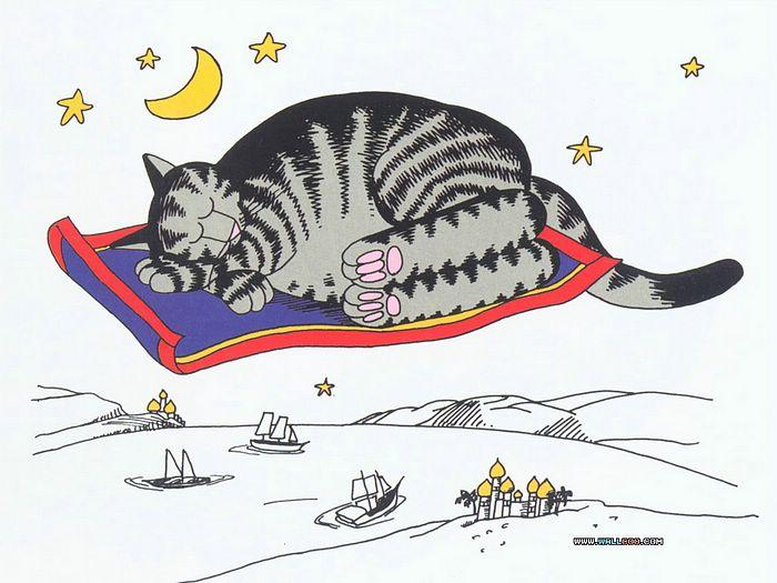 Кошачьи сны от Bernard Kliban