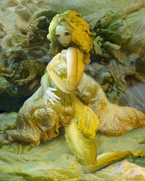 Скульптуры из пекинской капусты
