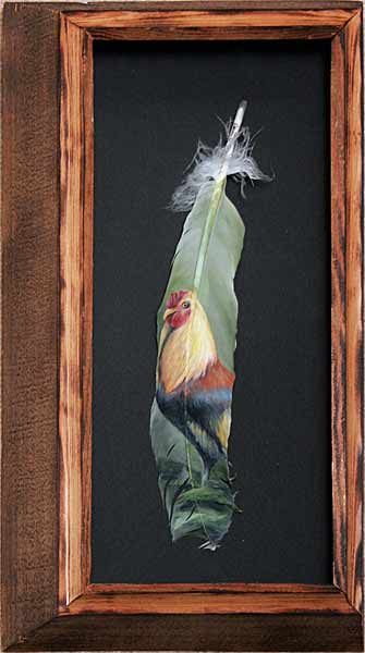 Картины на птичьих перьях