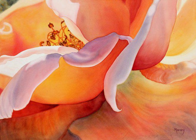 Цветы акварелью от Marney Ward