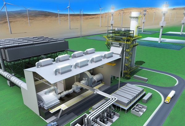 Проект будущего энергогибрида (изображение GE Energy).