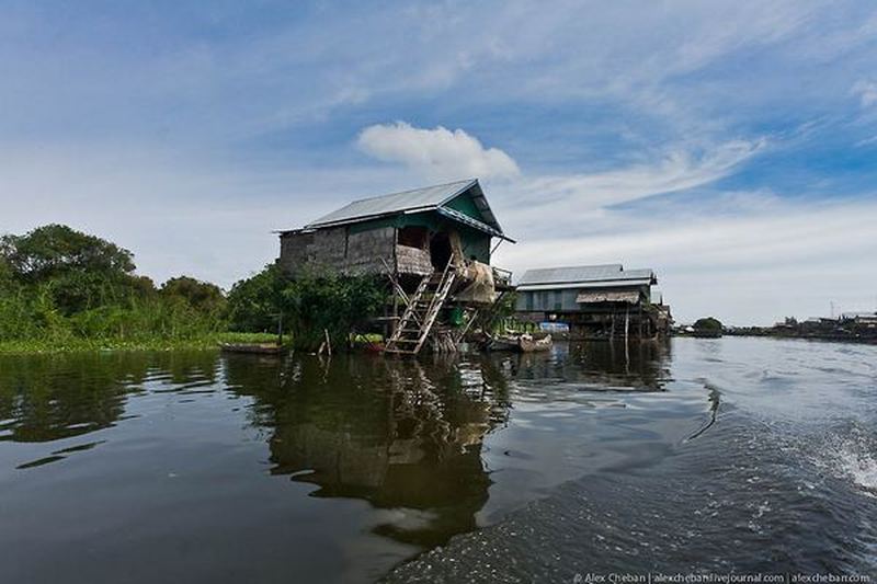 Прогулка в чащу затопленного Камбоджийского леса