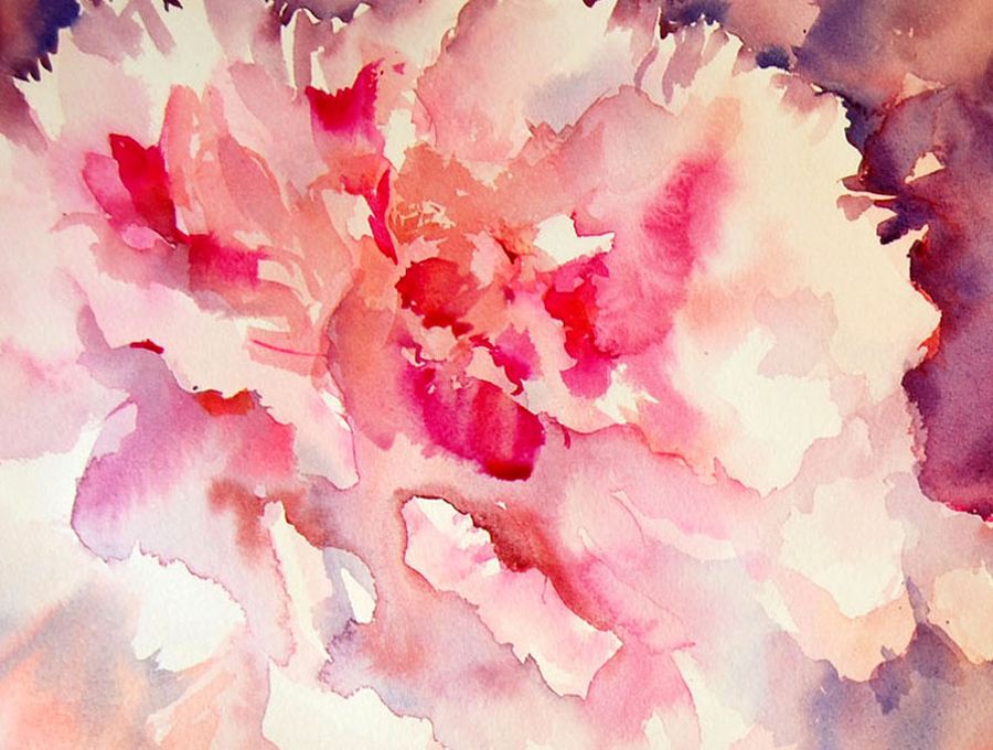Рисунки цветов акварелью от Jean Haines