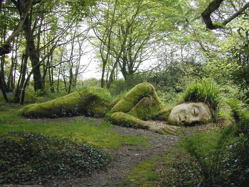 ''Голова гиганта'' в саду Хэлигана