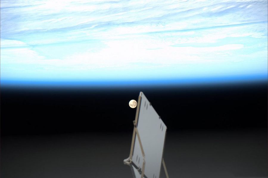 Земля в иллюминаторе от астронавта Паоло Несполи