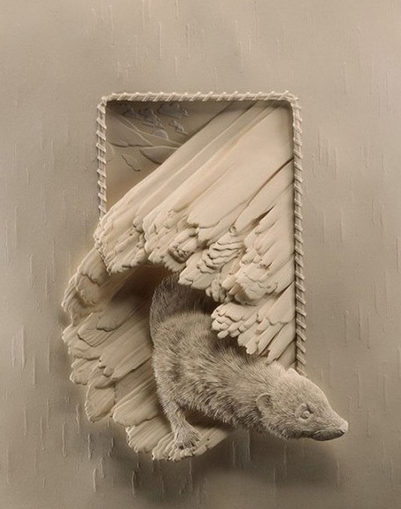 Удивительные скульптуры из бумаги от Calvin Nicholls