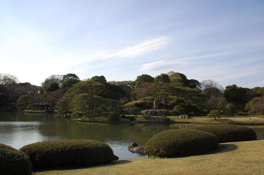 Сад Рикугиэн в Японии (Rikugien garden)