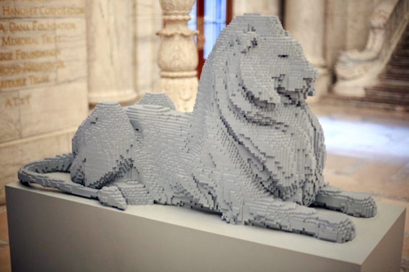 Скульптуры из конструктора Lego от Натан Савайя