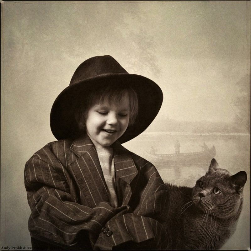 Фотопроект ''Маленькая девочка и кот Том'' от Andy Prokh