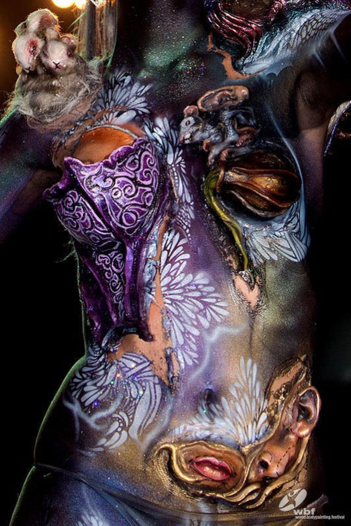 Красочный фестиваль боди-арта в Европе - World Bodypainting Festival