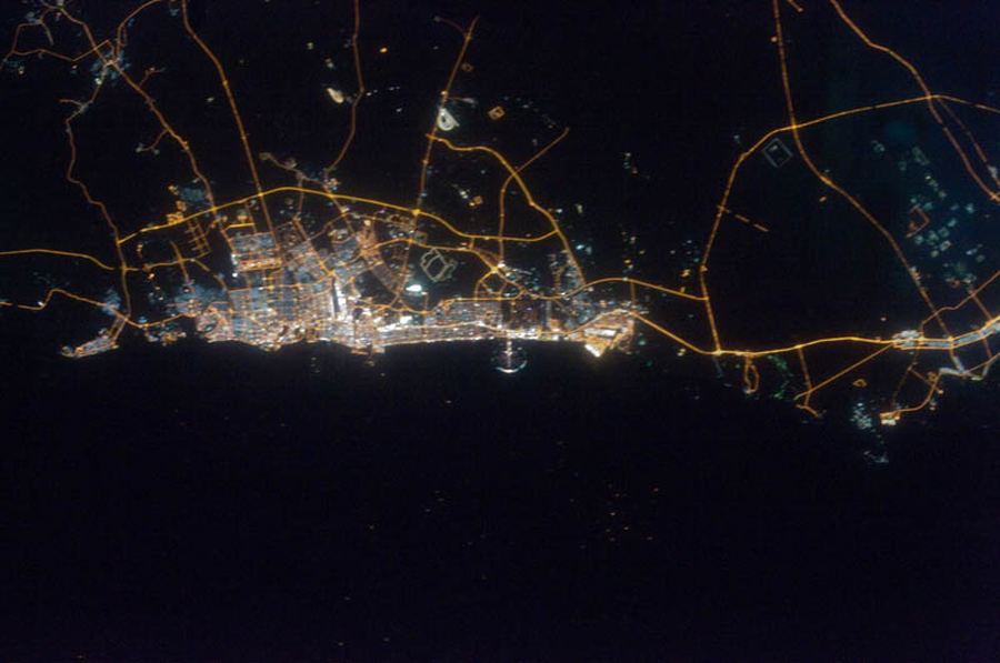 Ночная Земля в фотогафиях с МКС