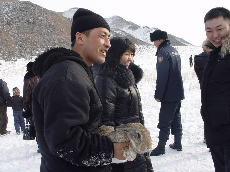 Турнир по охоте с ловчими птицами в Казахстане