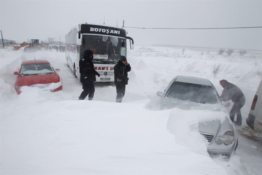 Южная Румыния в снежном капкане