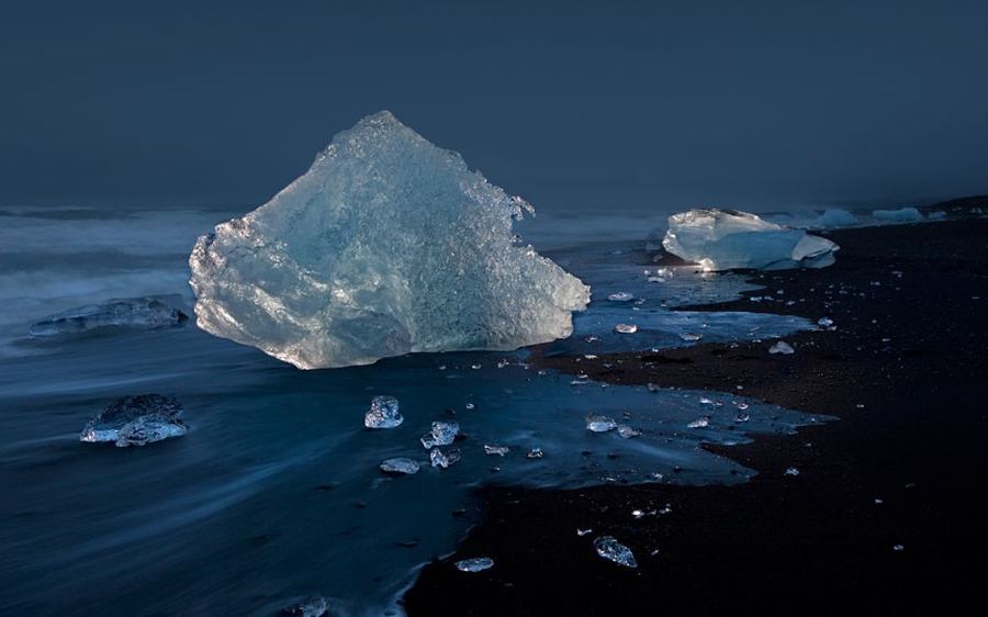 Голубые ледники Исландии