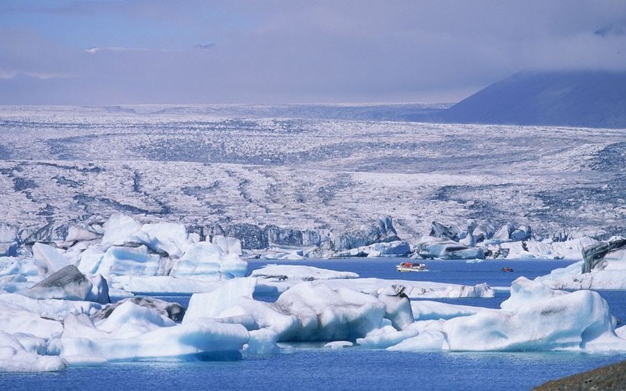 Голубые ледники Исландии
