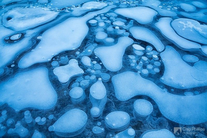 Ледяные пузыри озера Абрахам