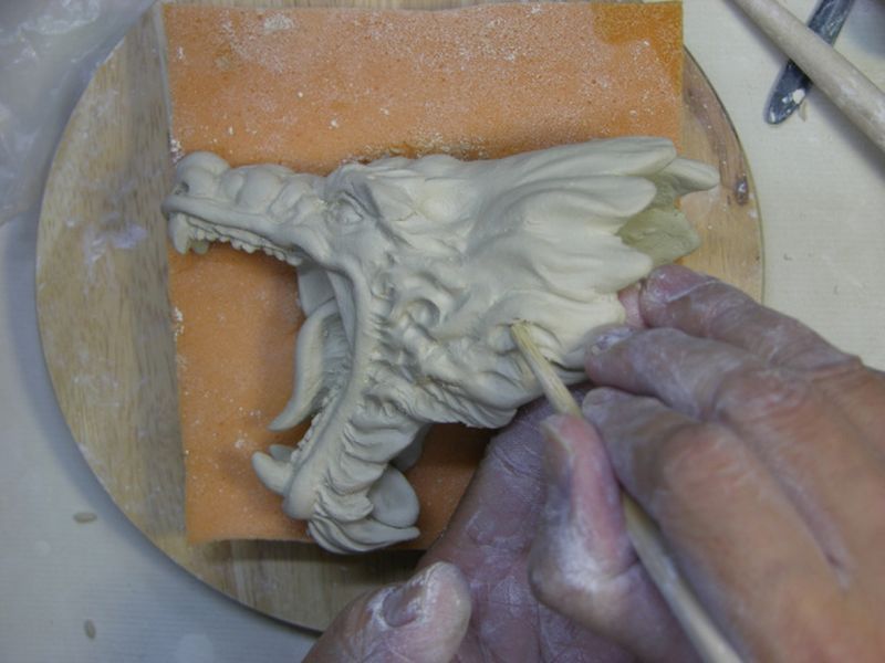 Мастерство лепки из глины скульптора Джонсона Цанга (Johnson Tsang)