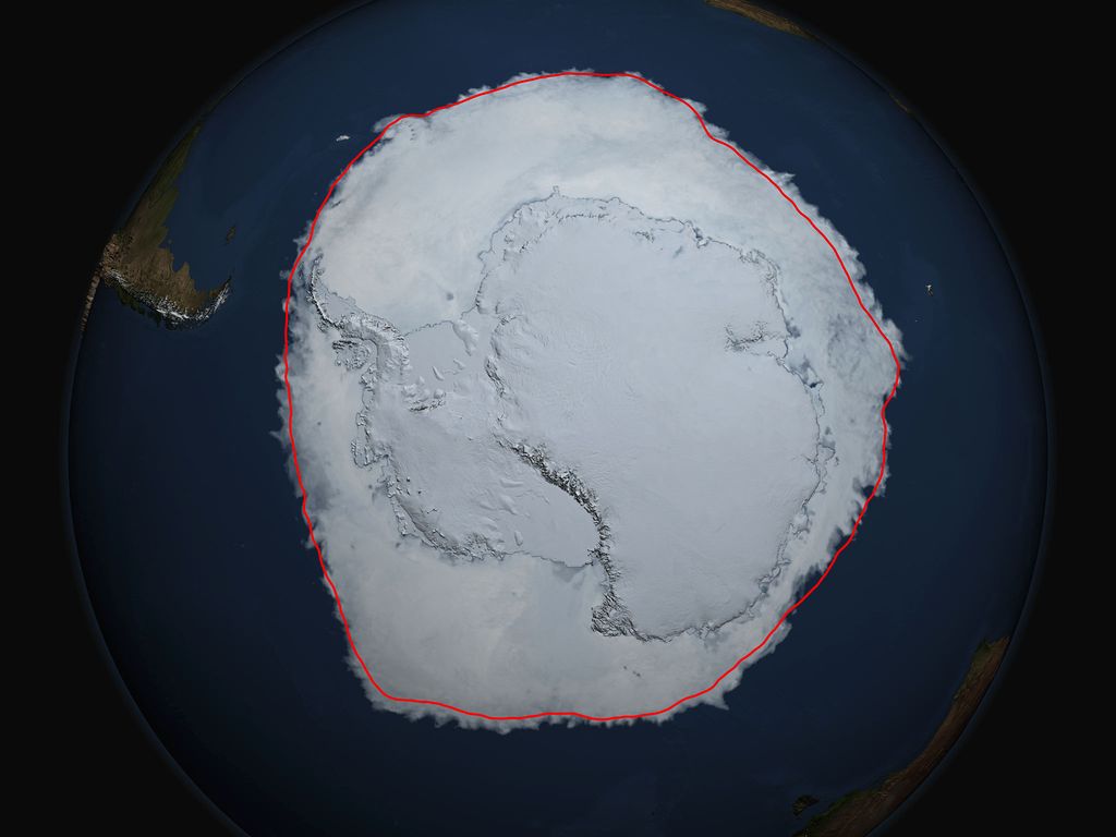 В 2014 году вокруг Антарктики намерзло рекордно много льда