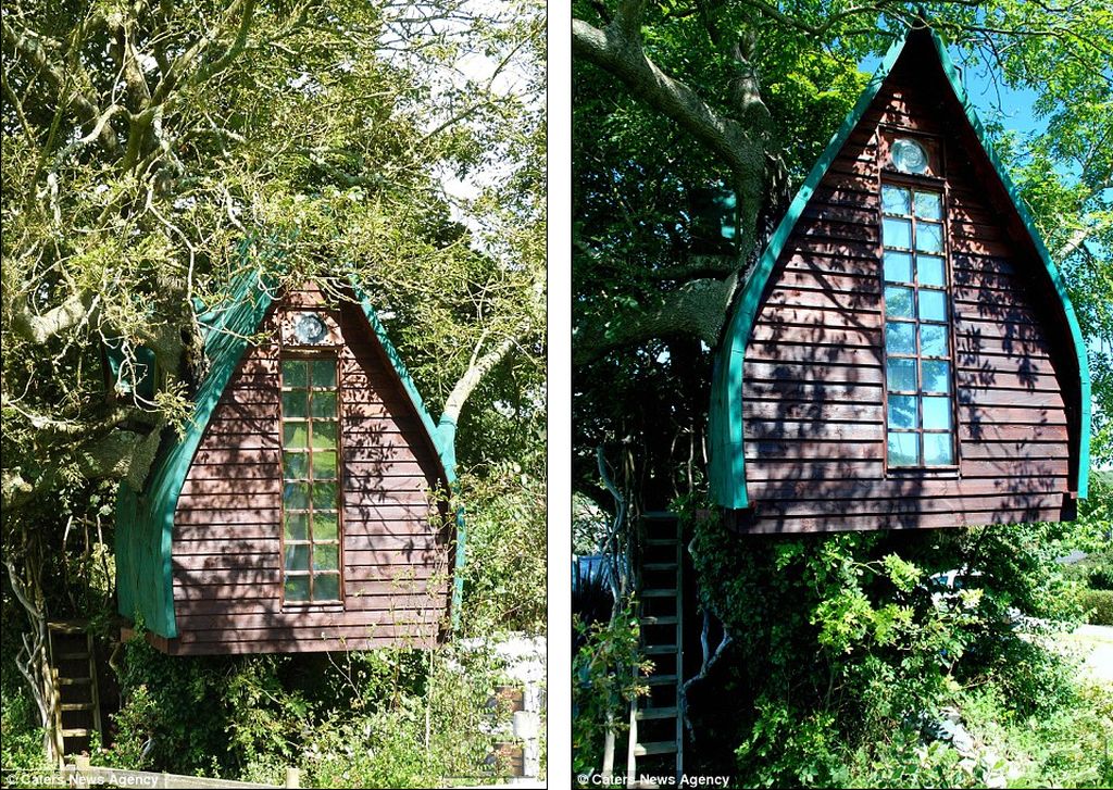 Британец превратил сказочный домик на дереве для детей в уютный отель