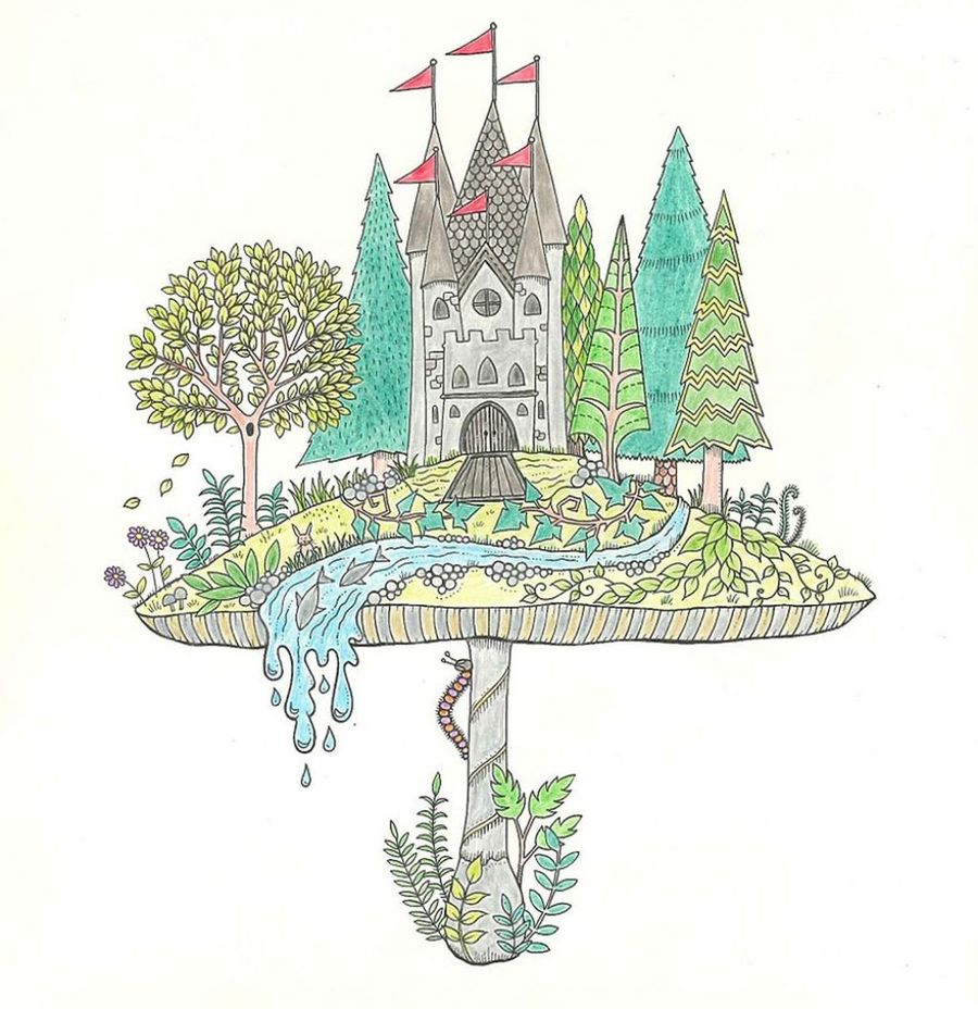 Раскраски для взрослых от  иллюстратора Джоанна Басфорд (Johanna Basford)