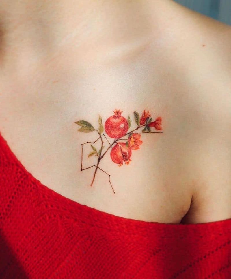 Боди-арт: нежные акварельные татуировки