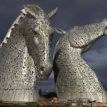 В шотландии построили скульптуры лошадей из листовой стали