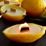 Как сделать антимоскитную свечу из свежего лимона